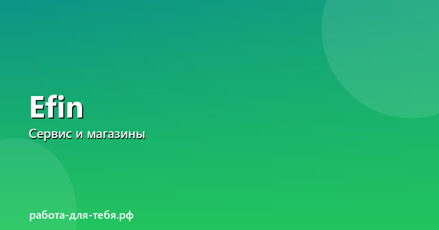 Выездной представитель банка (Efin) — свободный график